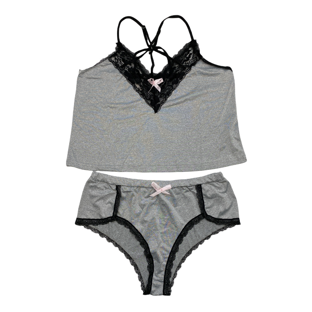 NEW Chic Me Lace Top & Short Lounge Set Size XL